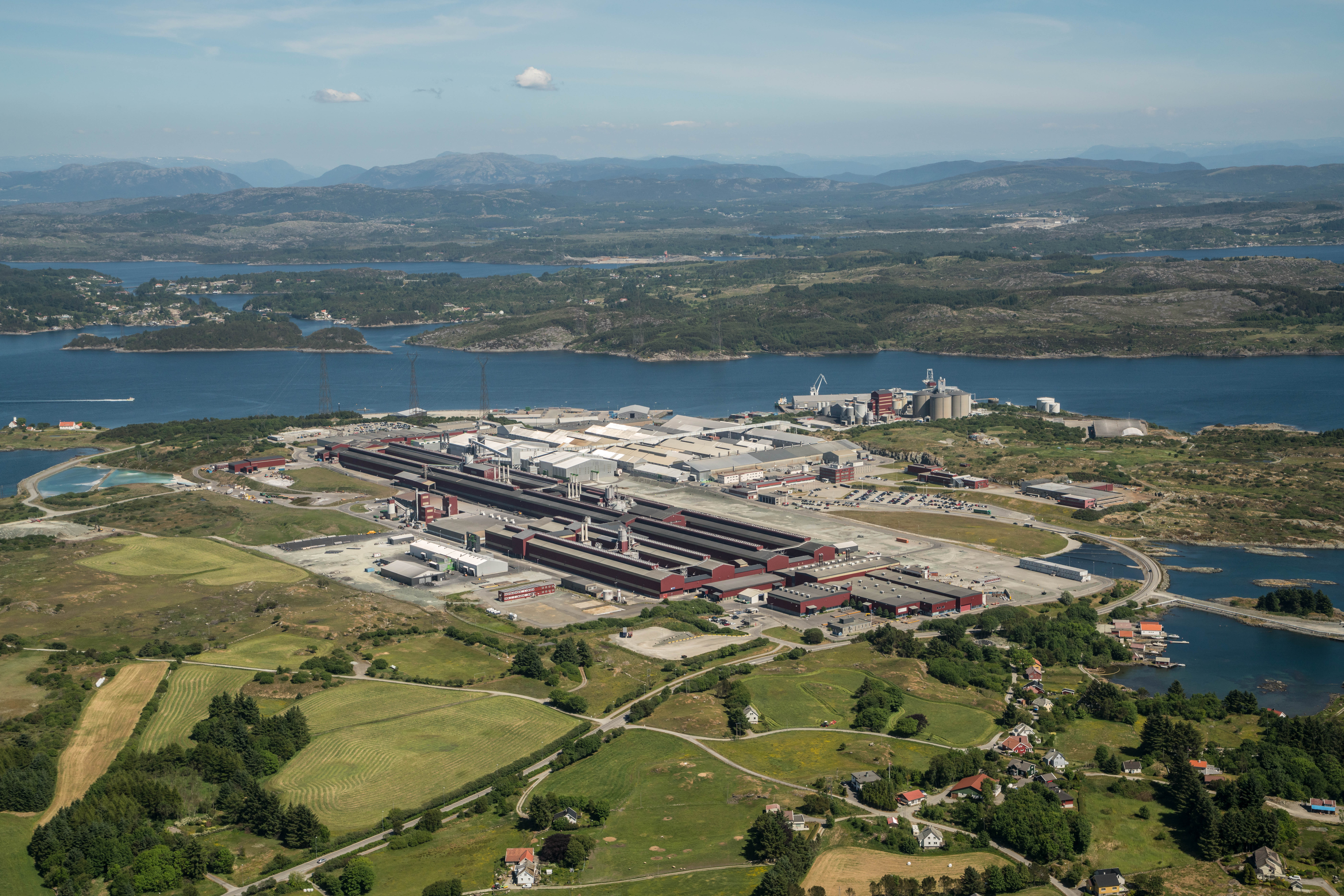 a city next to a body of water